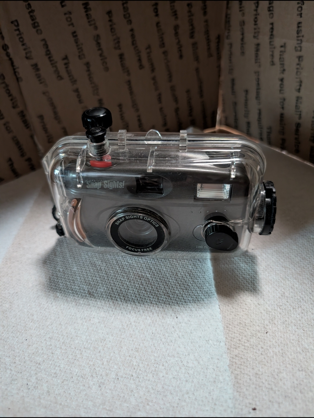 Waterproof Film Camera - Clear Case with Black Camera